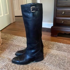 Ralph Lauren Black Leather Boots 7M
